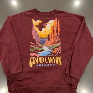 State of Mind Maroon Grand Canyon Crewneck Sweater